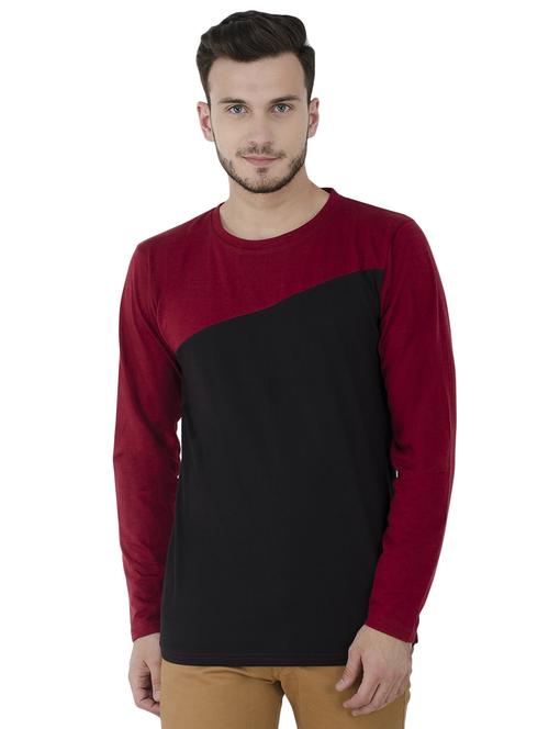 multi colored color block t-shirt - 15822829 - Standard Image - 1
