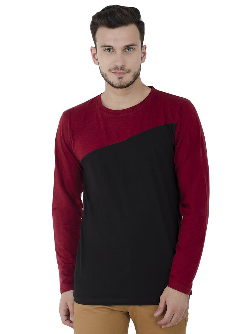 multi colored color block t-shirt - 15822829 - Zoom Image - 1