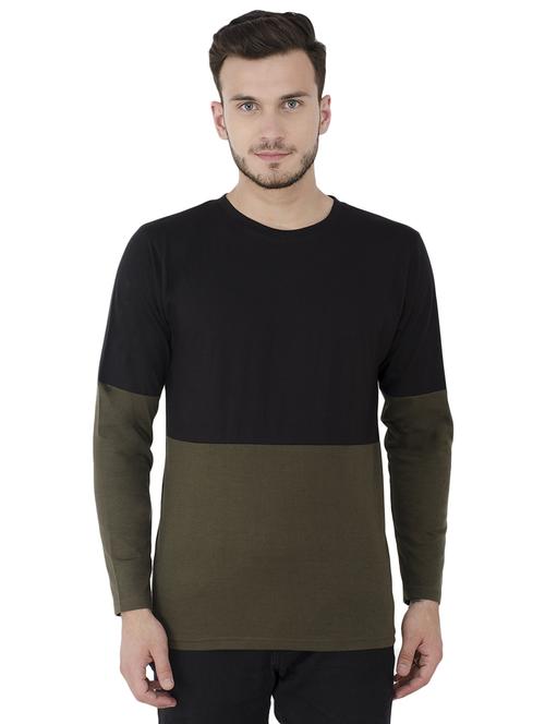 multi colored color block t-shirt - 15822837 - Standard Image - 1