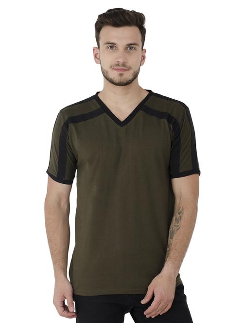 green striped cut & sew t-shirt - 15822842 - Standard Image - 1