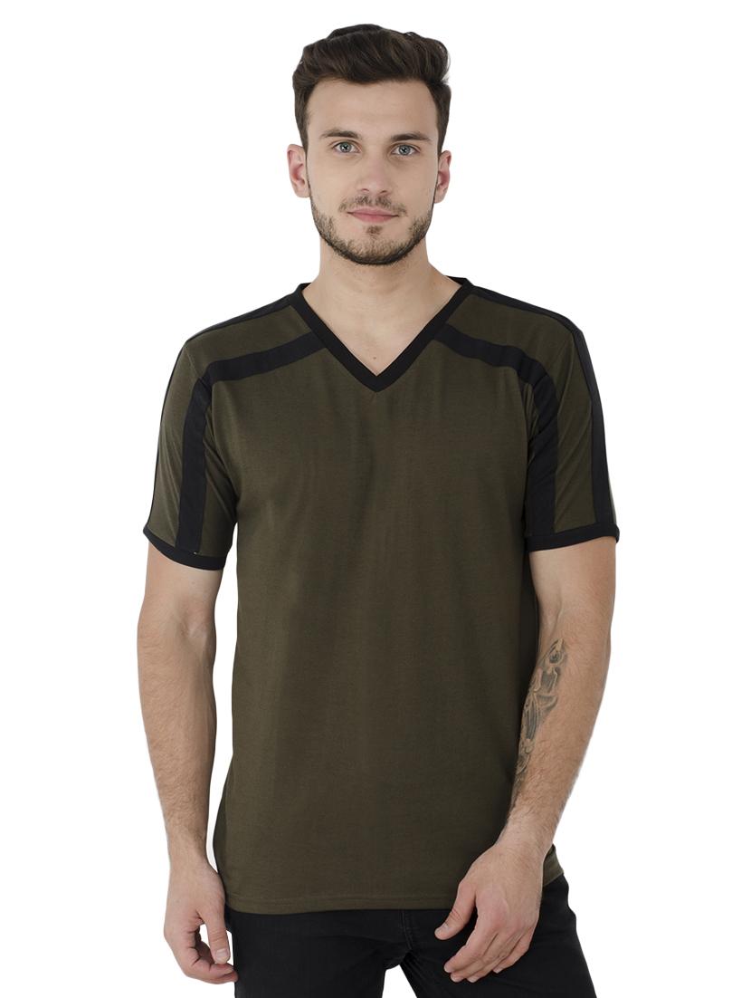 green striped cut & sew t-shirt - 15822842 - Zoom Image - 1