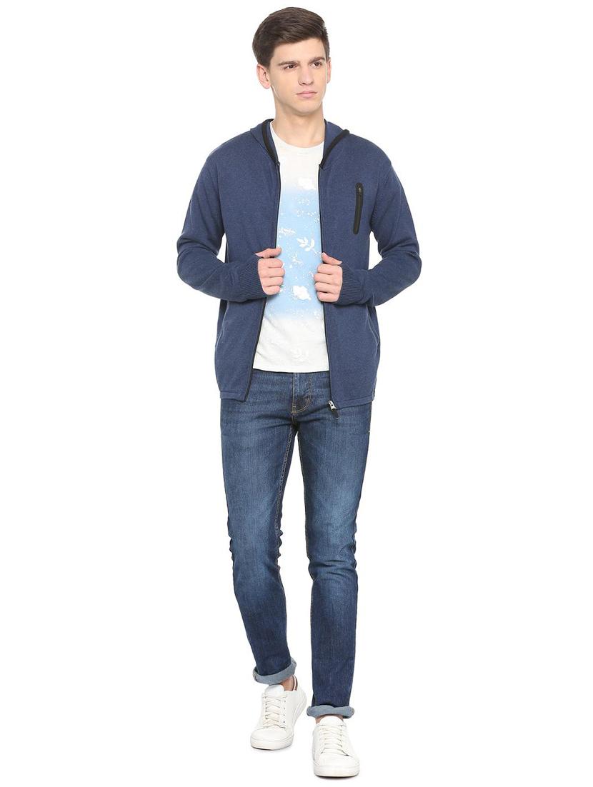 blue cotton pullover - 15823260 - Zoom Image - 3