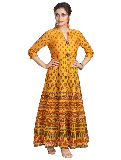 printed anarkali kurta - 15823415 - Standard Image - 1