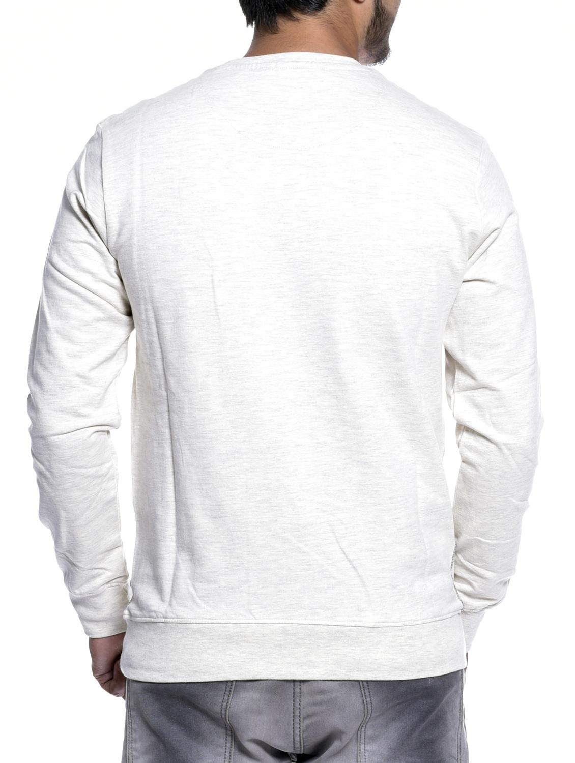 white viscose chest printed sweatshirt - 15823470 - Zoom Image - 3