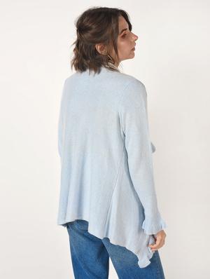 ruffle detail asymmetric shrug - 15823477 - Standard Image - 4
