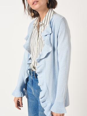 ruffle detail asymmetric shrug - 15823477 - Standard Image - 5