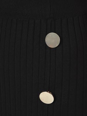 front slit button detail skirt - 15823479 - Standard Image - 6