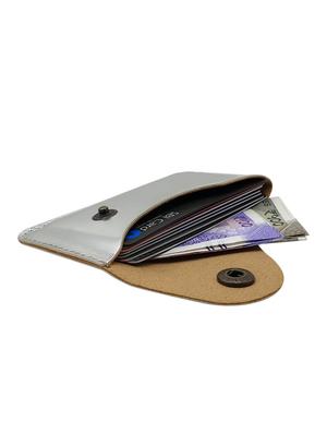 silver leatherette wallet - 15823494 - Standard Image - 3