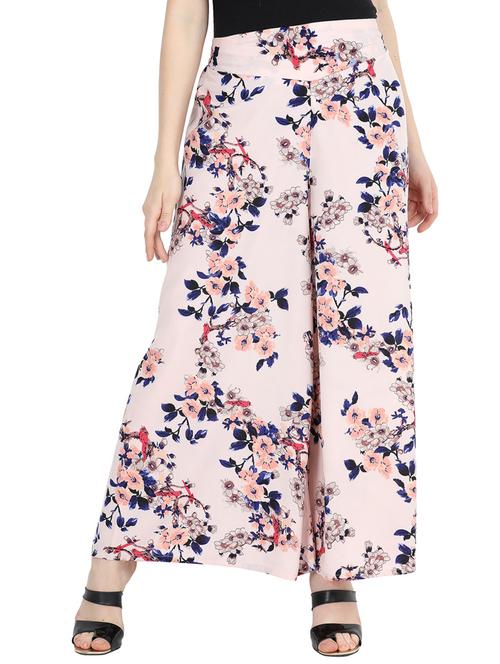 floral flared palazzo - 15823548 - Standard Image - 1