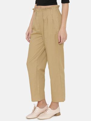 frilled waist pleated trouser - 15824278 - Standard Image - 2