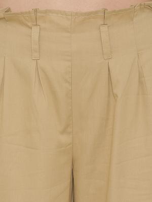 frilled waist pleated trouser - 15824278 - Standard Image - 5