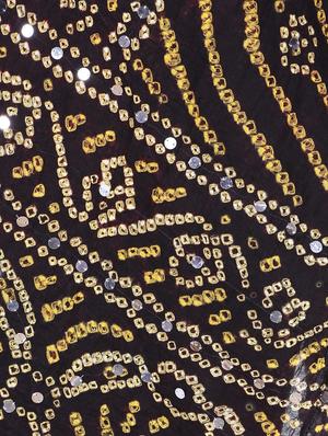 mirror work bandhani dupatta - 15824482 - Standard Image - 3