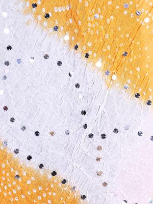 mirror work bandhani dupatta - 15824485 - Standard Image - 3