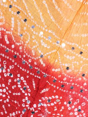 mirror work bandhani dupatta - 15824494 - Standard Image - 3