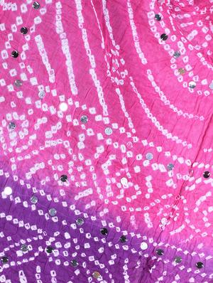 mirror work bandhani dupatta - 15824498 - Standard Image - 3