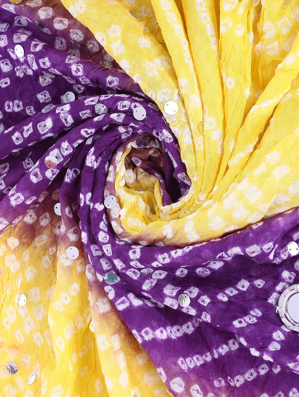 embellished bandhani dupatta - 15824508 - Zoom Image - 2