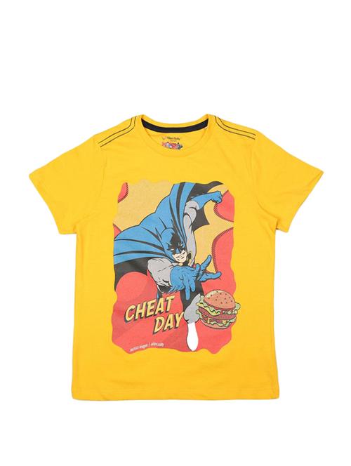 yellow cotton character t-shirt - 15824593 - Standard Image - 1