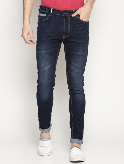dark blue denim washed jeans - 15824726 - Standard Image - 1