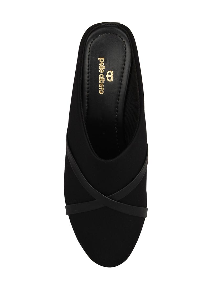 black slip on mules - 15824862 - Zoom Image - 4
