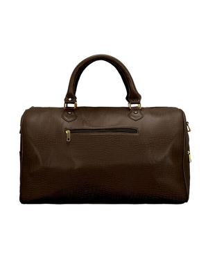 brown leatherette (pu) duffel handbag - 15824884 - Standard Image - 2