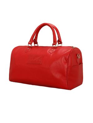 red leatherette (pu) duffel handbag - 15824886 - Standard Image - 4