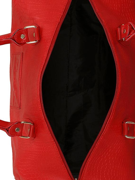 red leatherette (pu) duffel handbag - 15824886 - Zoom Image - 3
