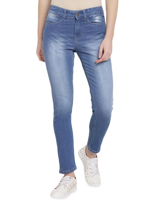 stone washed slim fit jeans - 15825104 - Standard Image - 1