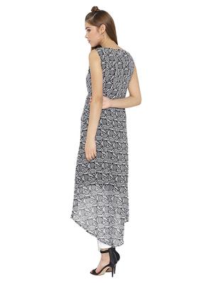 printed high low kurta - 15825145 - Standard Image - 3