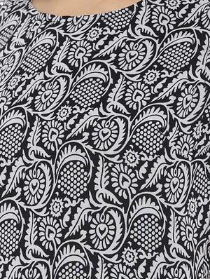 printed high low kurta - 15825145 - Standard Image - 4