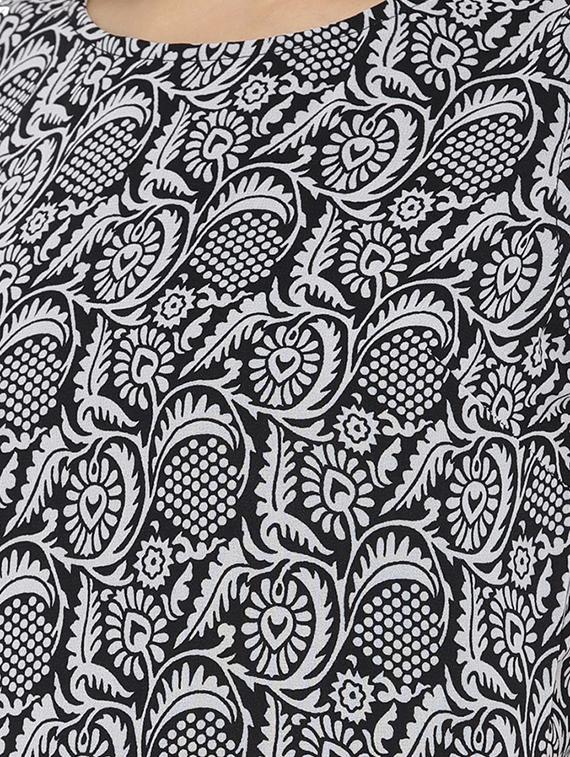 printed high low kurta - 15825145 - Zoom Image - 4