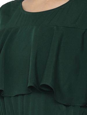 cold shoulder drawstring jumpsuit - 15825155 - Standard Image - 4