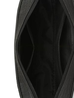 black leatherette (pu) regular sling bag - 15825990 - Standard Image - 3