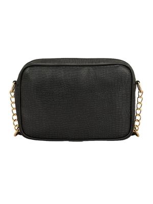 black leatherette (pu) regular sling bag - 15825990 - Standard Image - 4