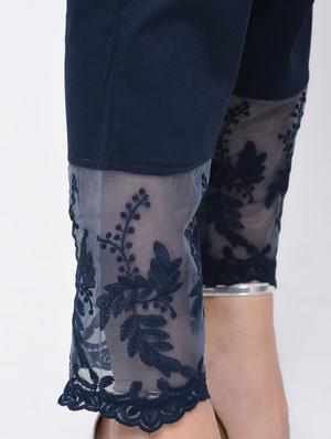 embroidered straight tapered pant - 15826004 - Standard Image - 5