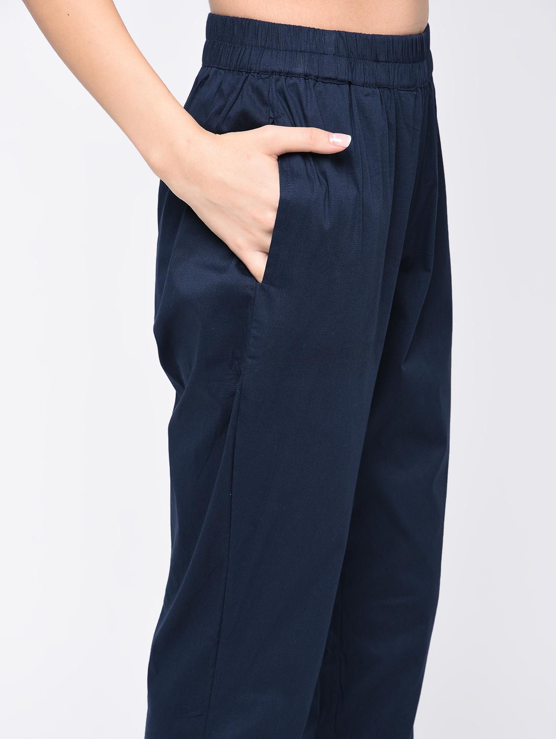 embroidered straight tapered pant - 15826004 - Zoom Image - 4