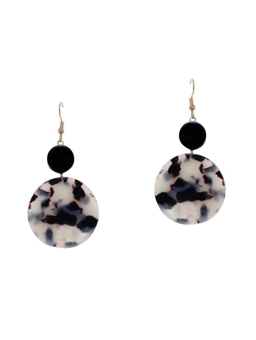 black gold plated drop earring - 15826813 - Zoom Image - 1