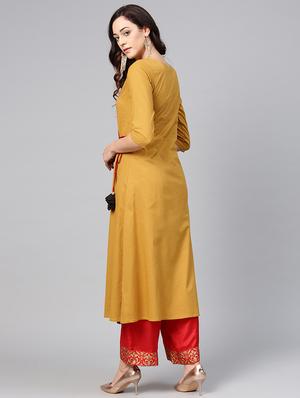 floral printed a-line kurta - 15827720 - Standard Image - 2