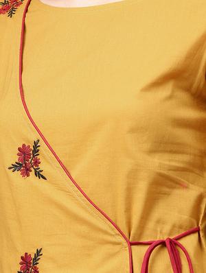 floral printed a-line kurta - 15827720 - Standard Image - 4
