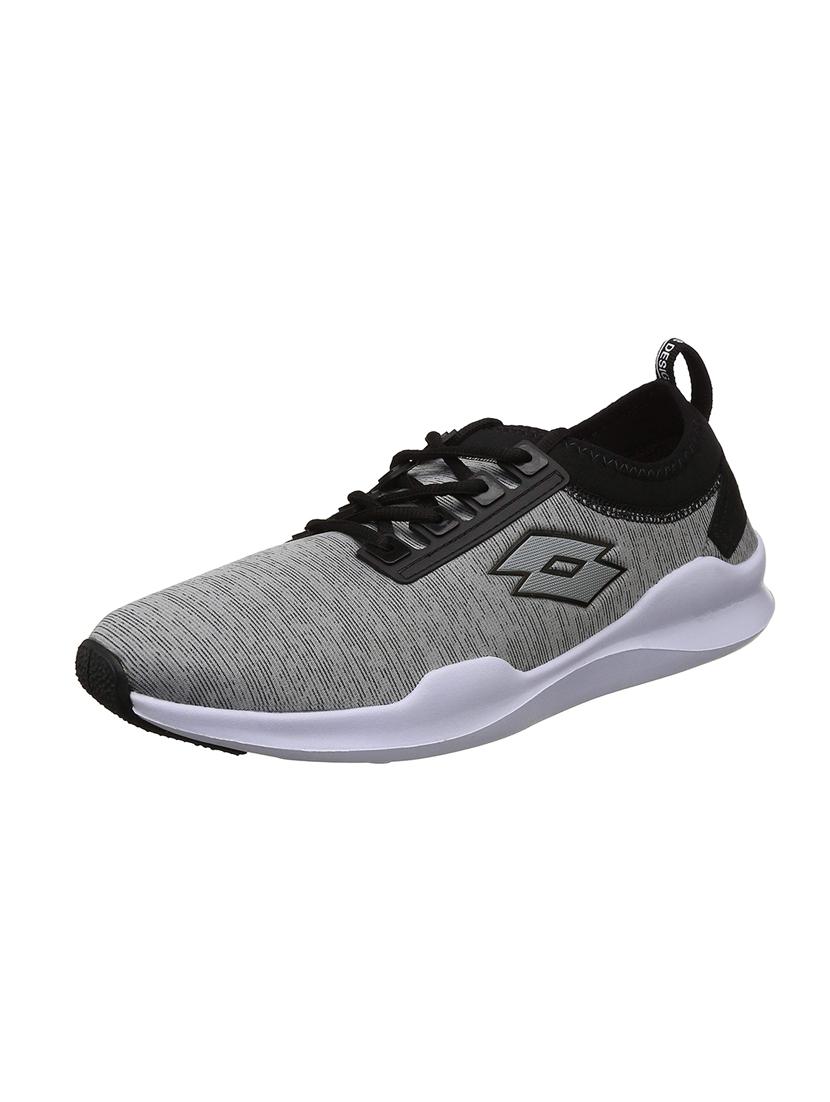 grey Fabric lace up sport shoes - 15830520 - Zoom Image - 1