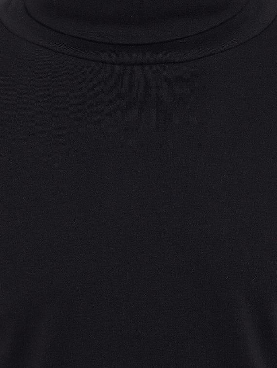 solid black turtle neck t-shirt - 15831015 - Zoom Image - 5