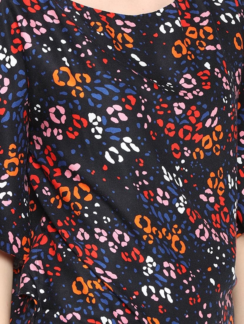 boat neck printed top - 15832058 - Zoom Image - 5