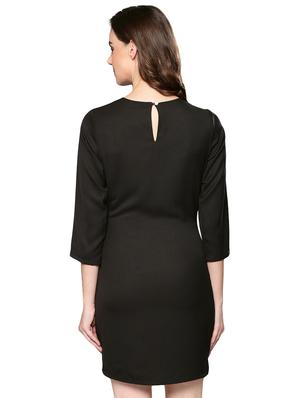 contrast tie knot sheath dress - 15832884 - Standard Image - 3