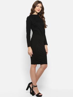 boat neck pencil dress - 15833466 - Standard Image - 2