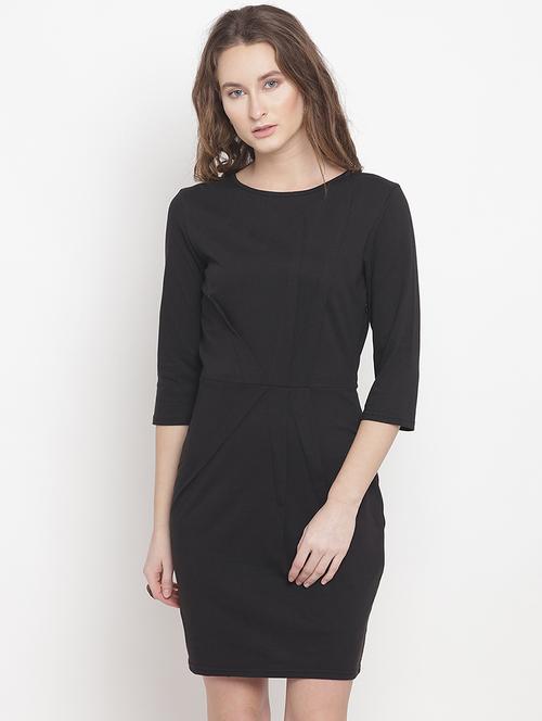 round neck sheath dress - 15833470 - Very Small Image - 1