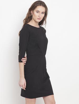 round neck sheath dress - 15833470 - Standard Image - 2