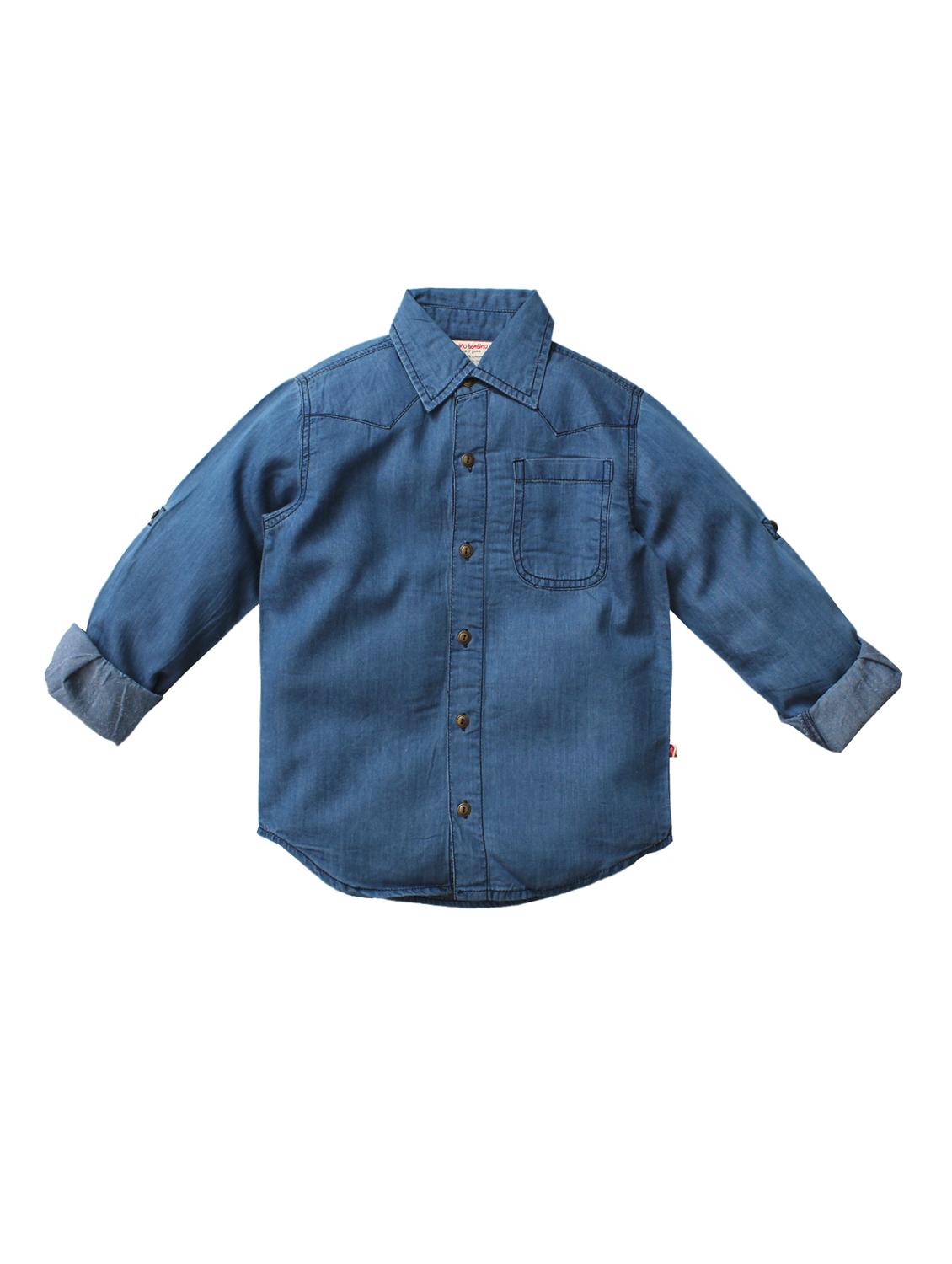 pocket patch roll up sleeved shirt - 15833830 - Zoom Image - 1