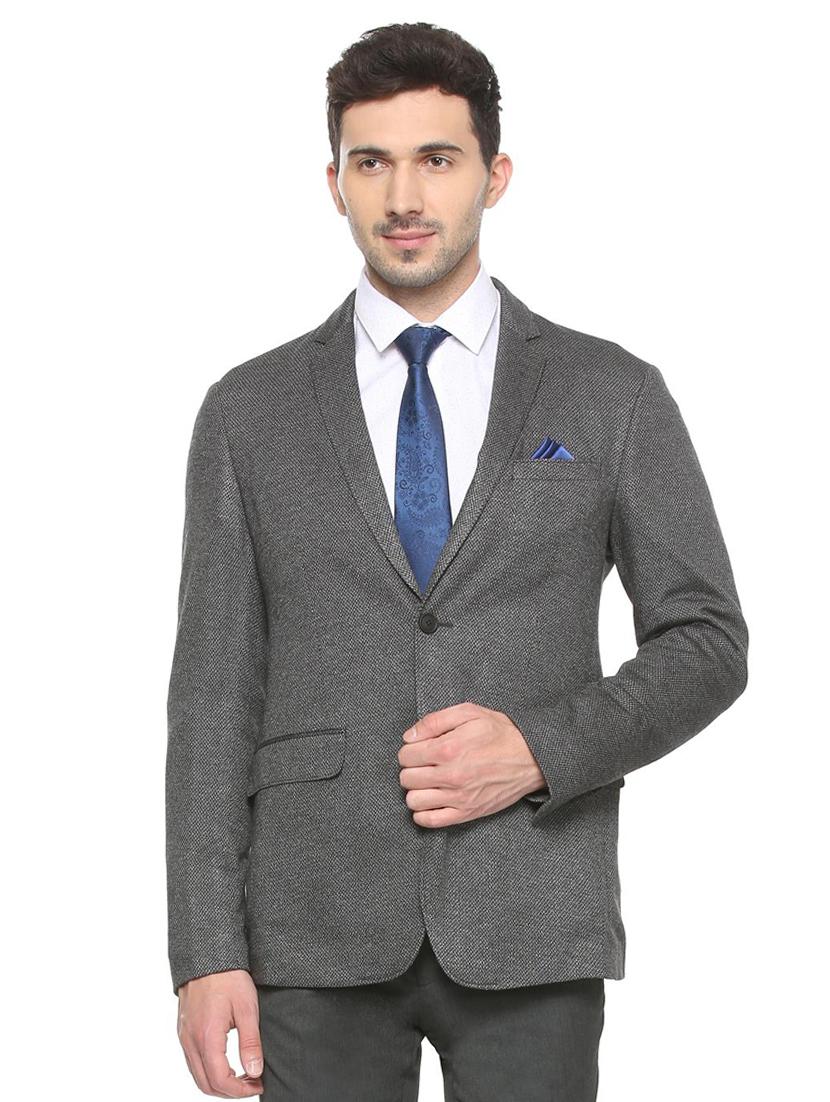 grey polyester formal blazer - 15833992 - Zoom Image - 1