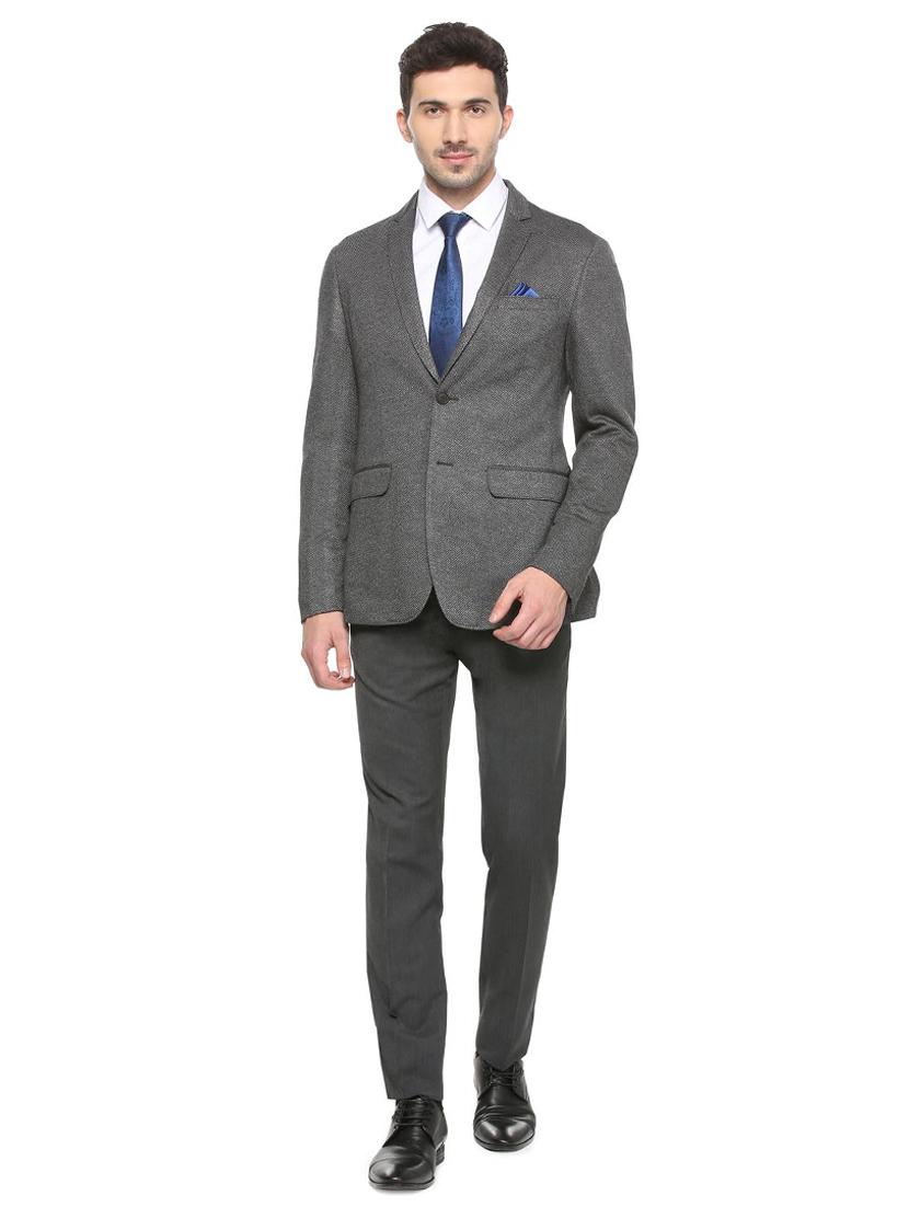 grey polyester formal blazer - 15833992 - Zoom Image - 4
