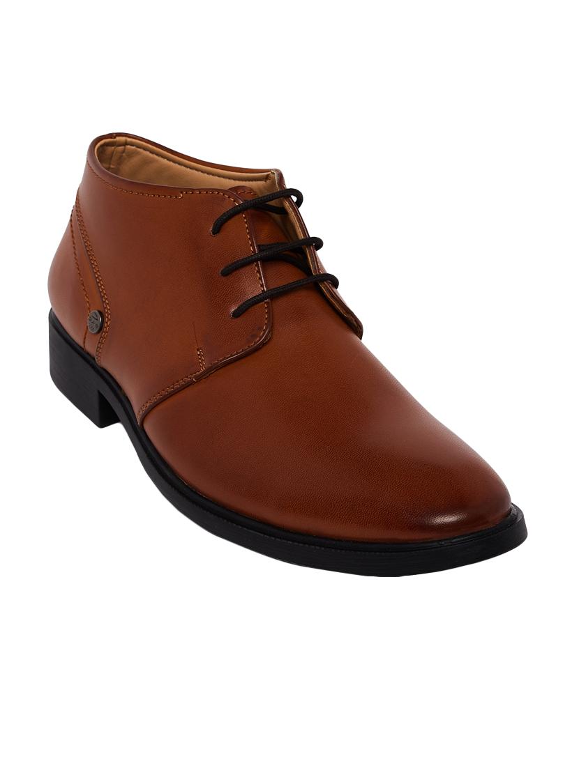 tan leather lace-up derbys - 15835779 - Zoom Image - 1