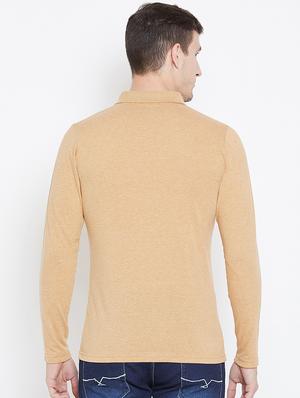 solid brown pocket t-shirt - 15836115 - Standard Image - 3